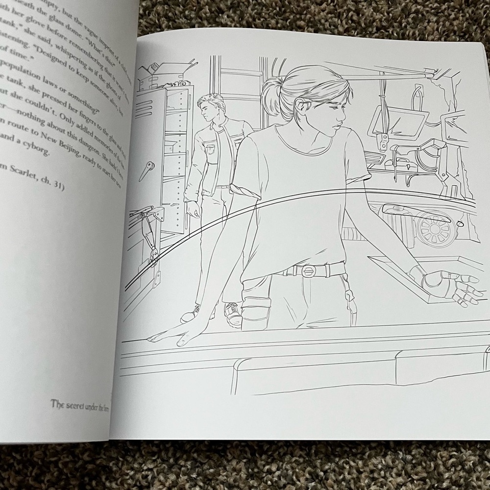 The Lunar Chronicles Coloring Book - Picture 8 of 12